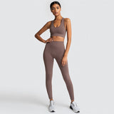 Set 2 piece Sport Bra with Leggings - Casual Virtual Chic